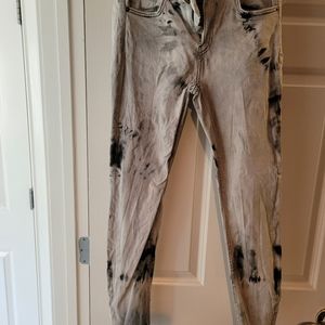 ZARA TIE DYE Gray JEANS Size 8